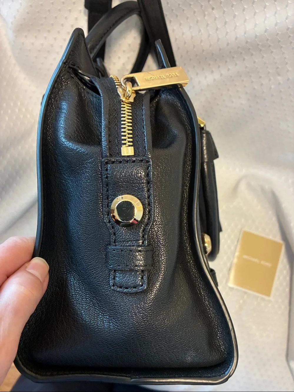 Michael Kors Collins Studded Medium Luxe Satchel Like New!!